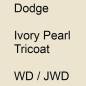 Preview: Dodge, Ivory Pearl Tricoat, WD / JWD.